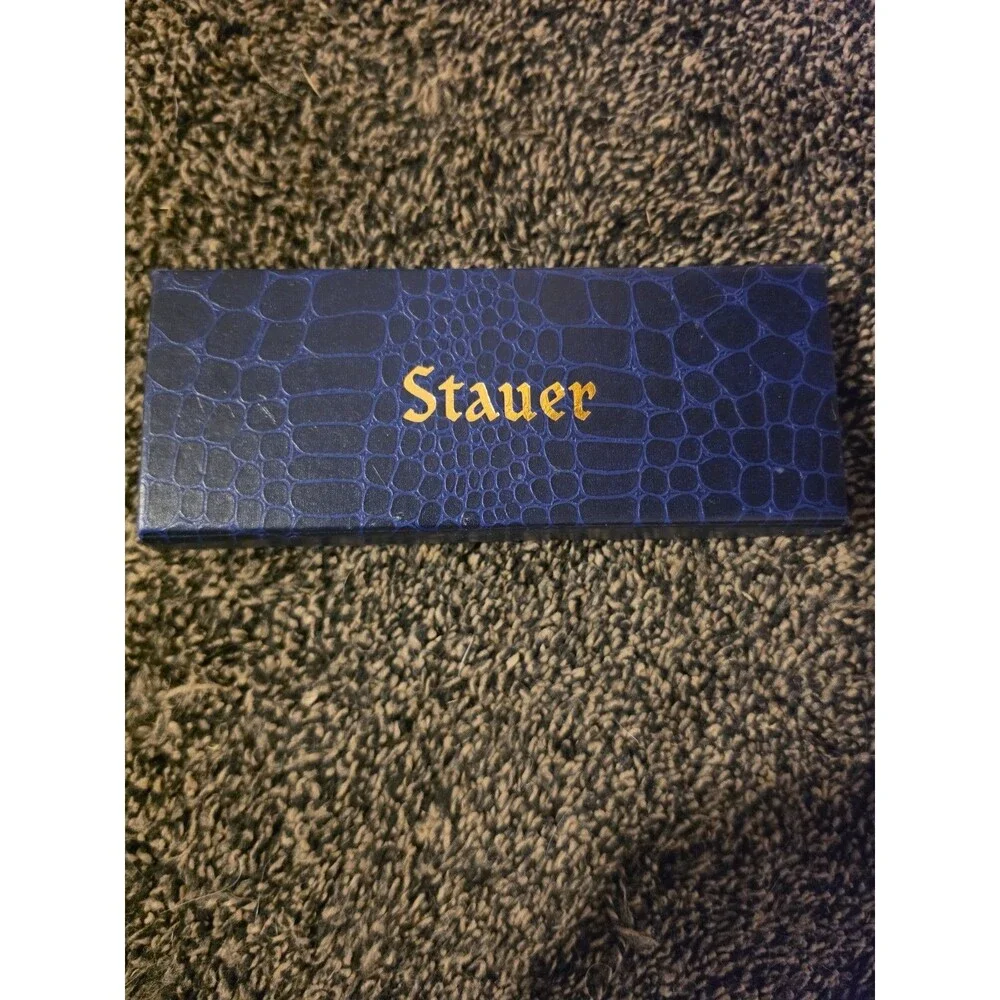 Stauer Men's Urban Blue Watch, Blue Dial with Box, New, needs battery